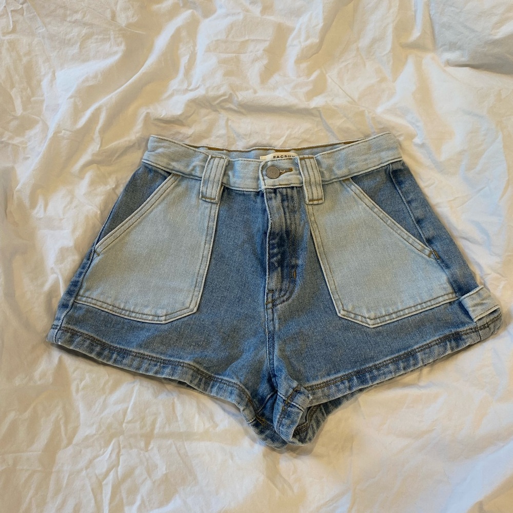 Pacsun Patchwork Jean Shorts